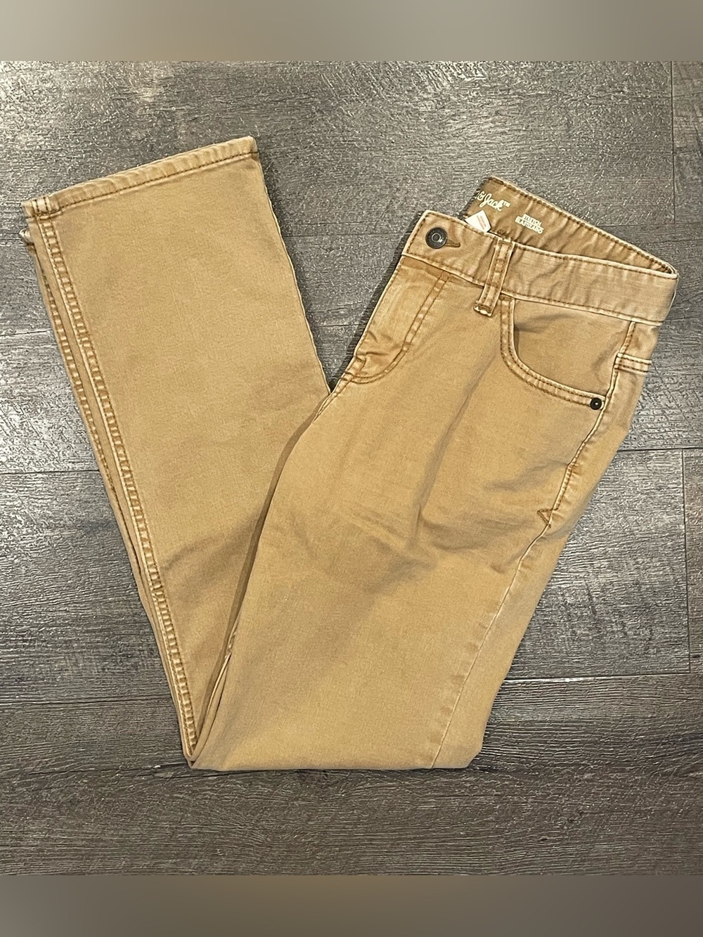Cat & Jack Boys Tan Straight Leg Stretch Pants Size 14